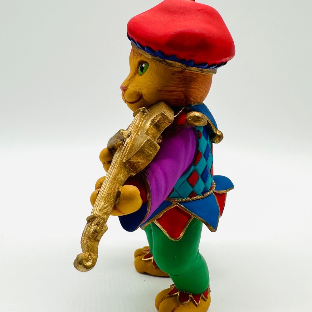 Department 56 Mother Goose Cat and The Fiddle Christmas Ornament w/Box - Picture 5 of 16